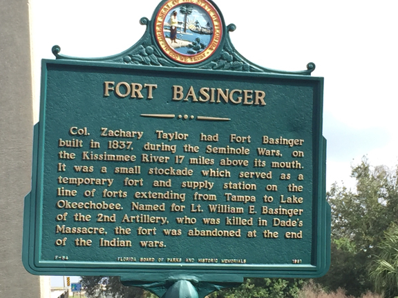 Fort Basinger sign by Peg Urban