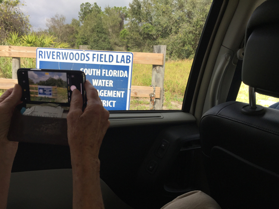 Riverwoods field Lab sign by Peg urban